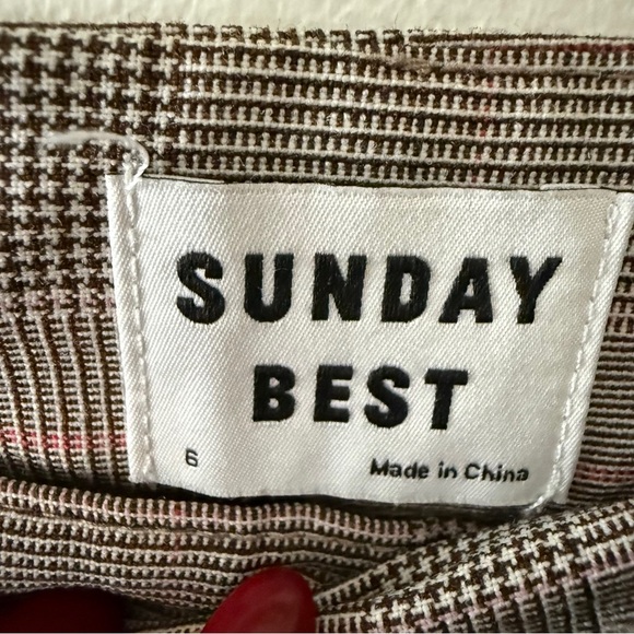 Sunday Best Gray Plaid Mini Skirt - Picture 4 of 9